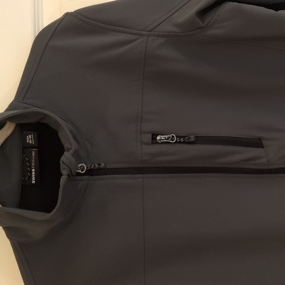 Swiss Tech | Mens Zip Up Jacket | Black | Size 34 - 36 (Small) | - Picture 3 of 7